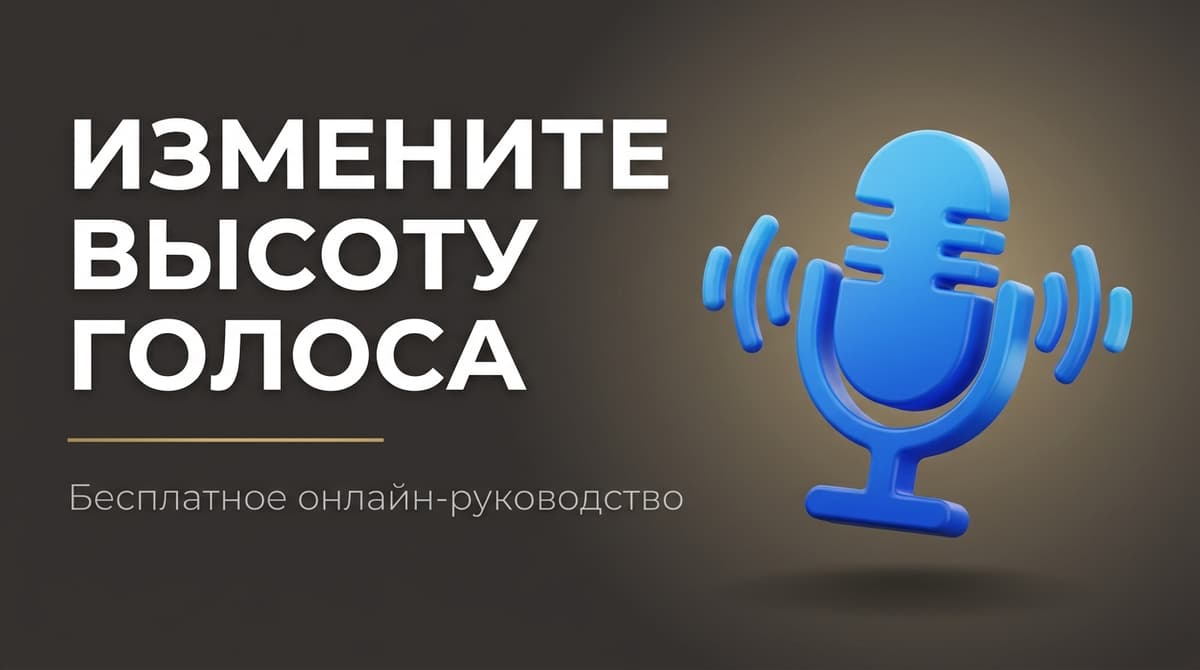 Онлайн изменить тональность голоса