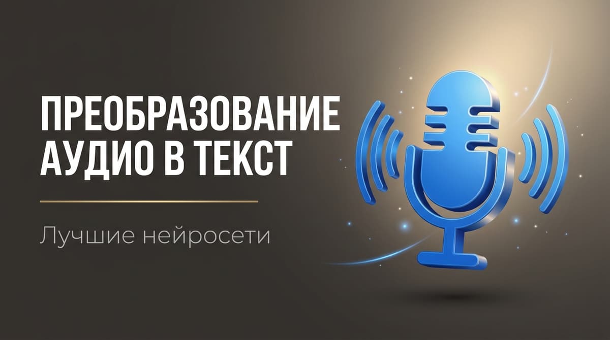 Перевод аудио в текст нейросеть