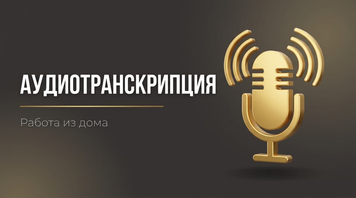 Перевод аудио в текст работа на дому вакансии