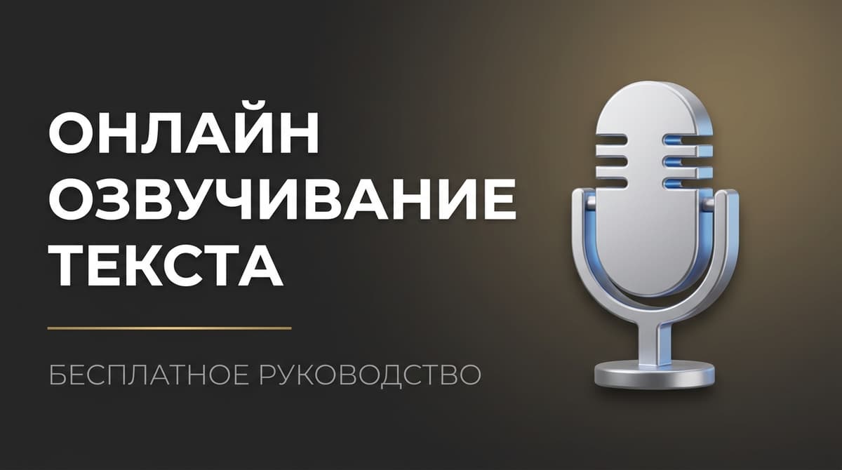 Перевод текста в аудио онлайн с хорошим голосом бесплатно