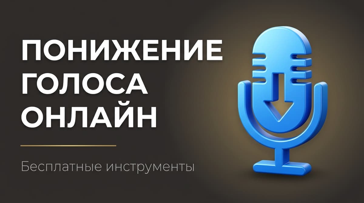 Понизить голос онлайн