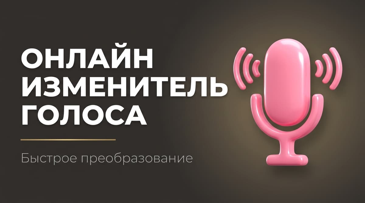 Преобразовать мужской голос в женский онлайн