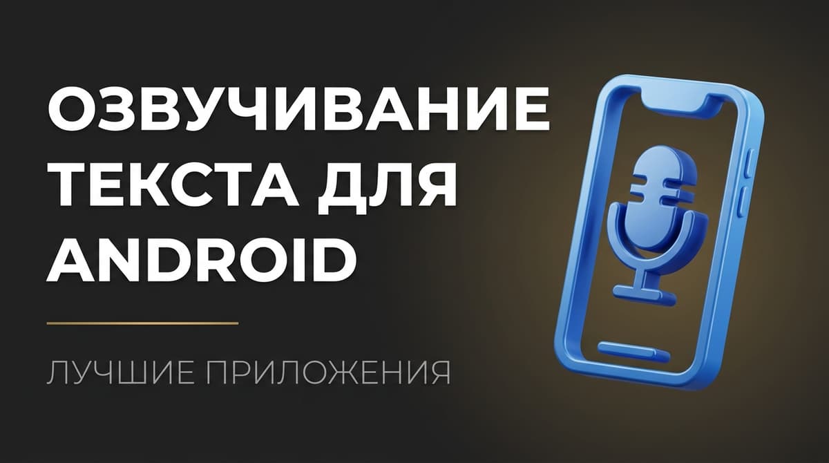 Приложение для озвучки текста на андроид