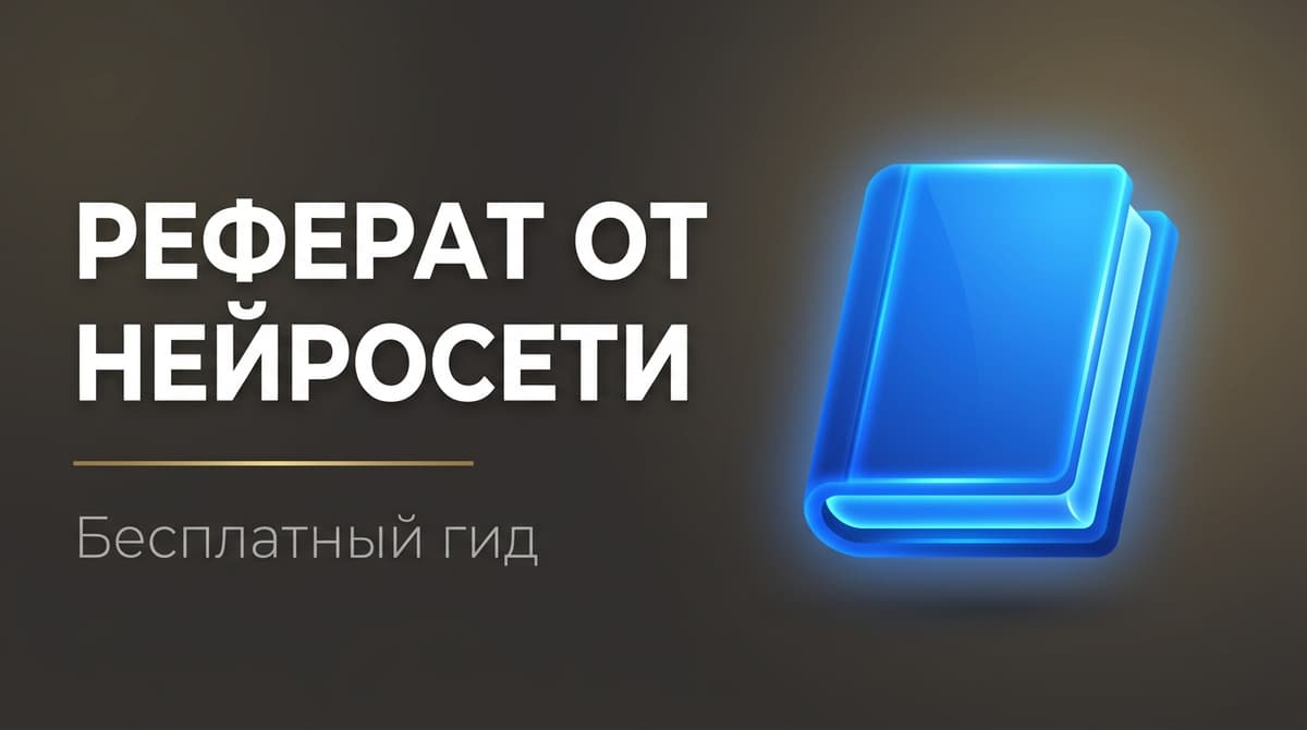 Реферат с помощью нейросети бесплатно