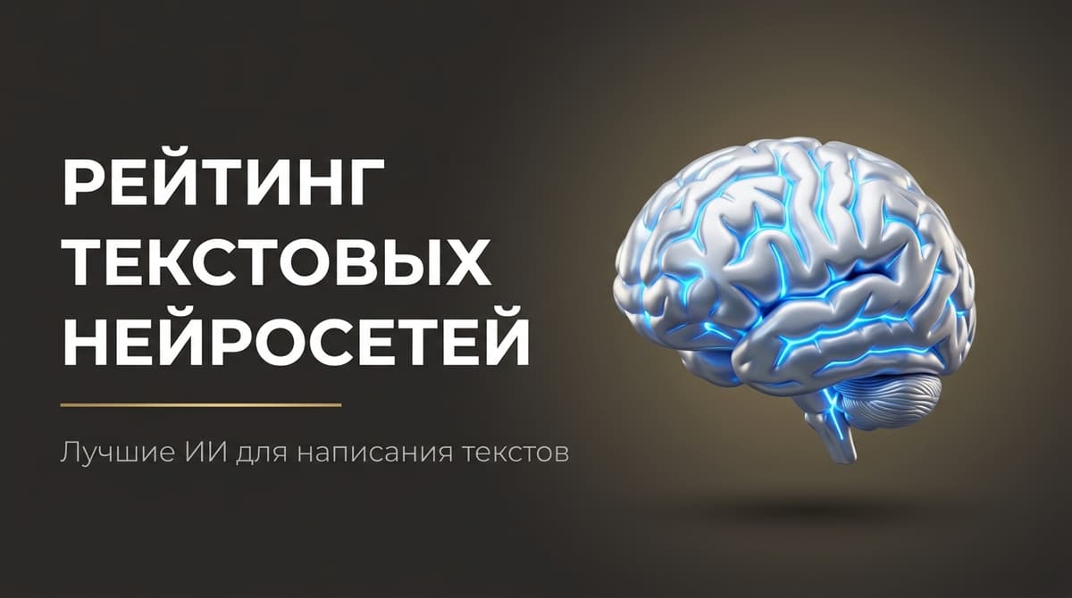 Рейтинг текстовых нейросетей