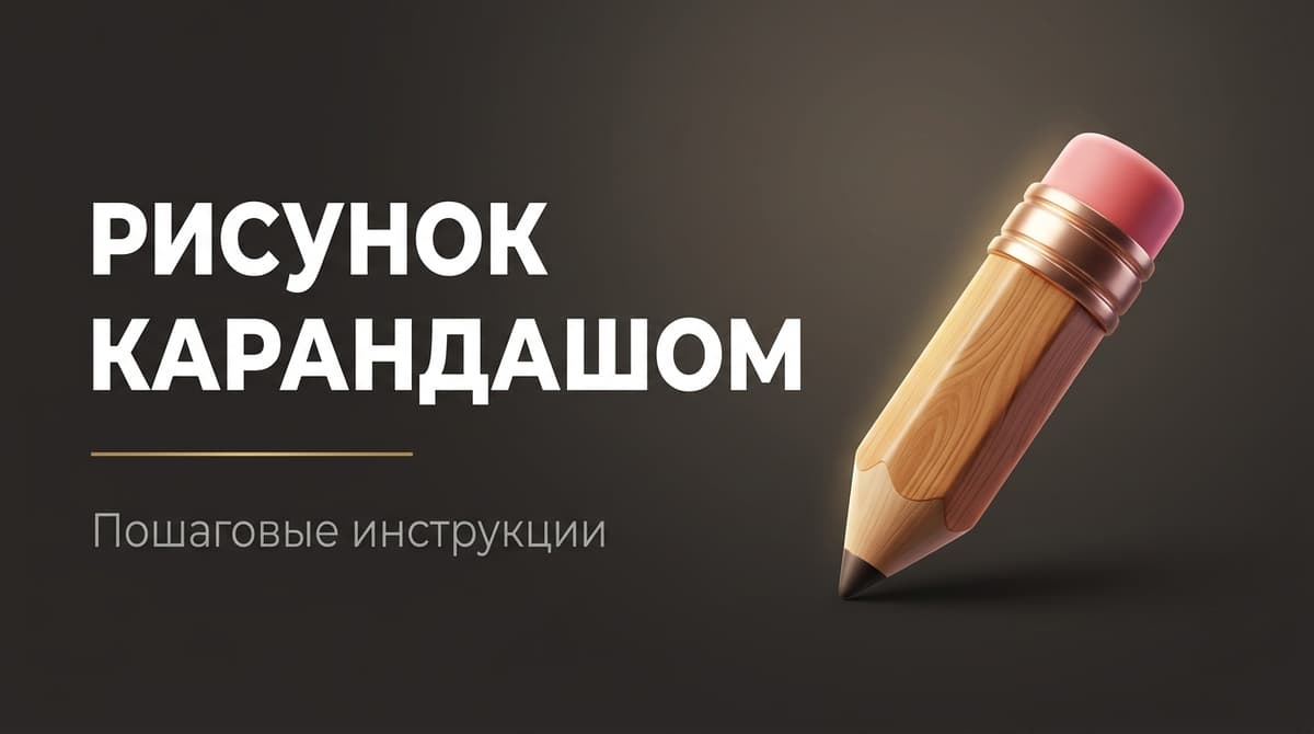 Рисование карандашом для начинающих поэтапно