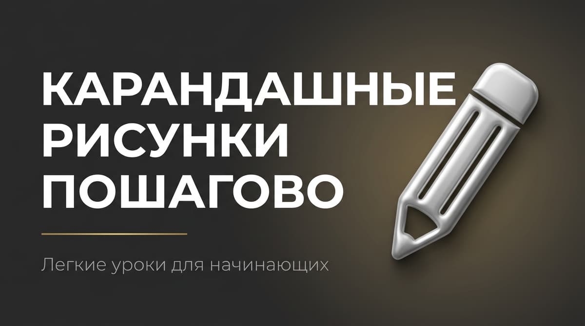 Рисунки карандашом легкие поэтапно