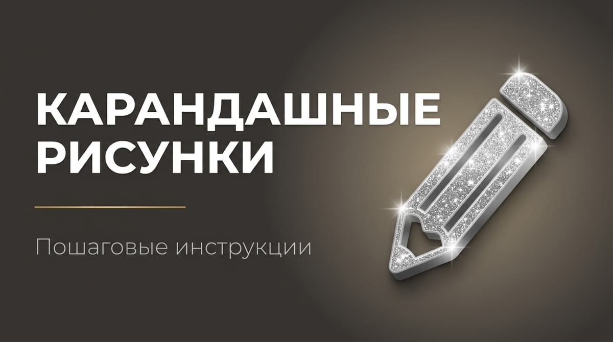 Рисунки поэтапно карандашом для начинающих