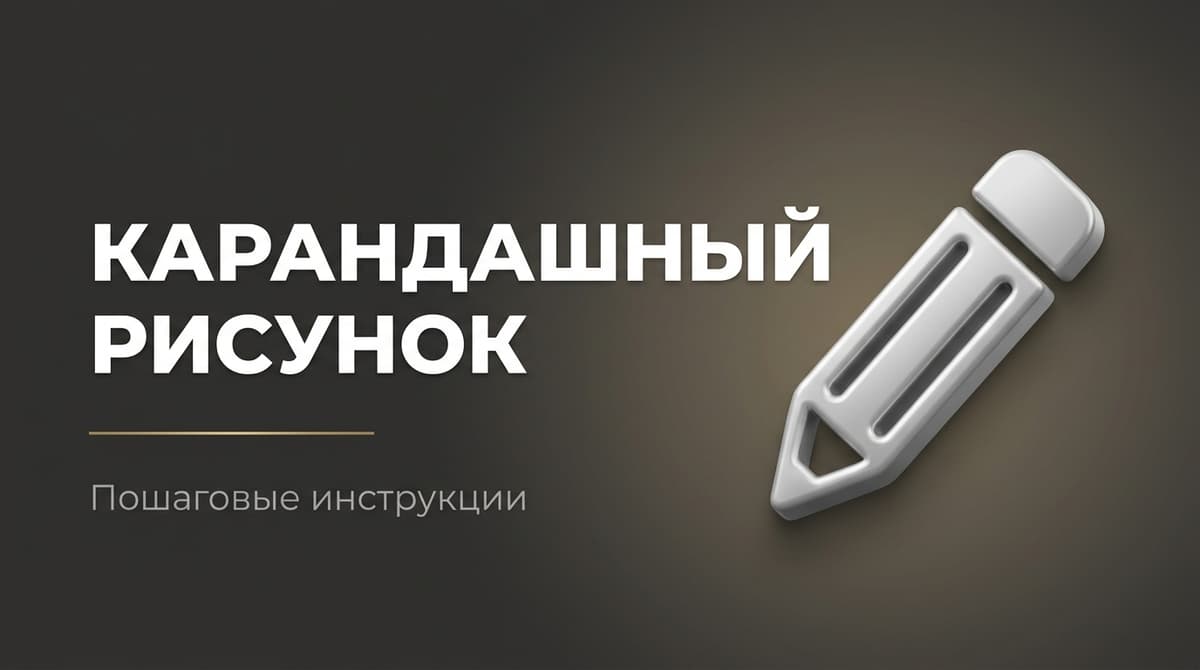 Рисунок поэтапно карандашом