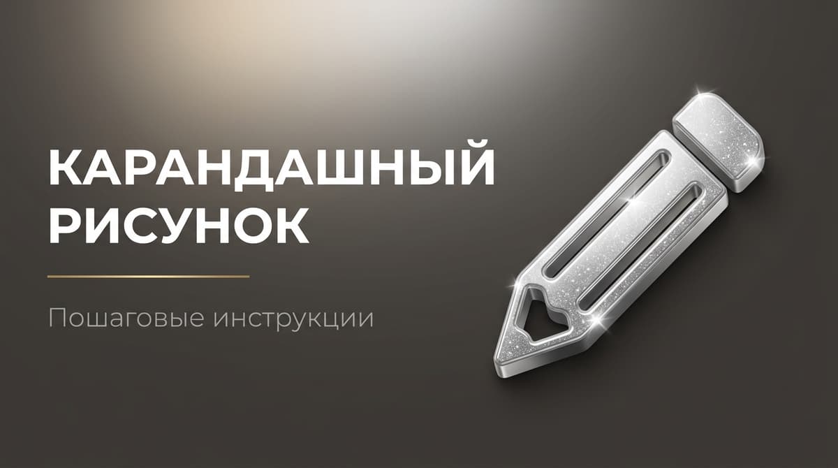 Рисунок пошагово карандашом