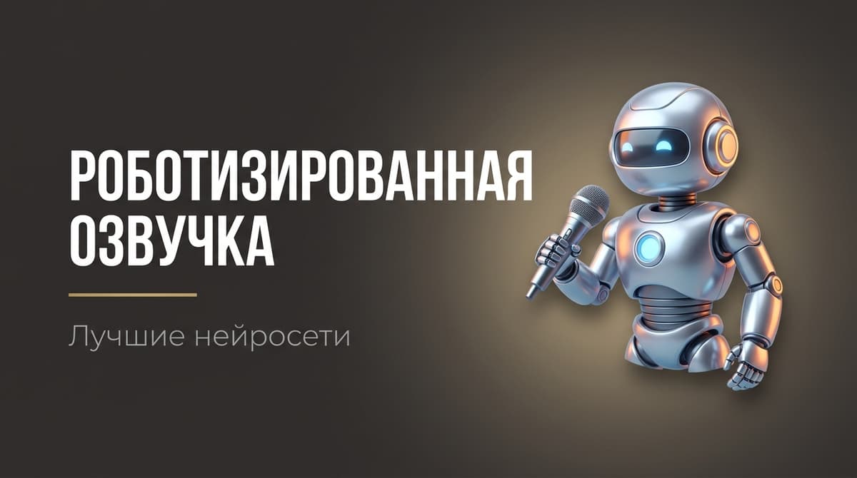 Роботизированный голос для озвучки