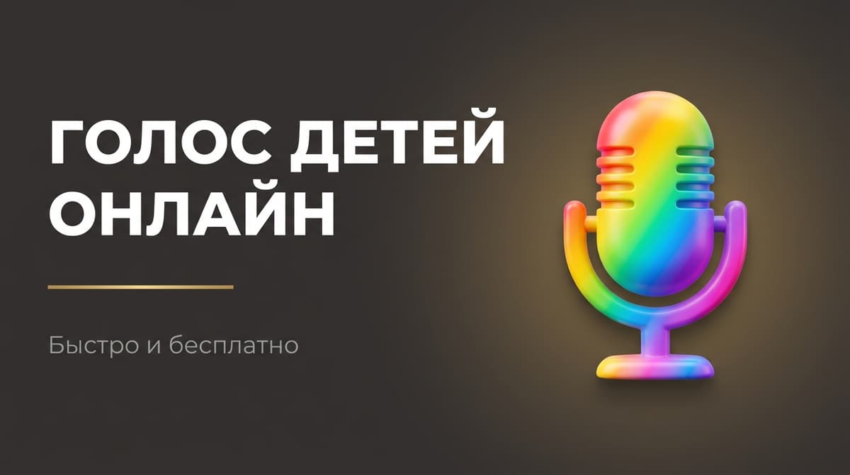 Сделать детский голос онлайн