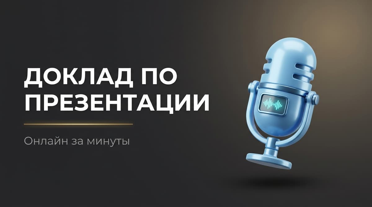 Сделать доклад по презентации онлайн