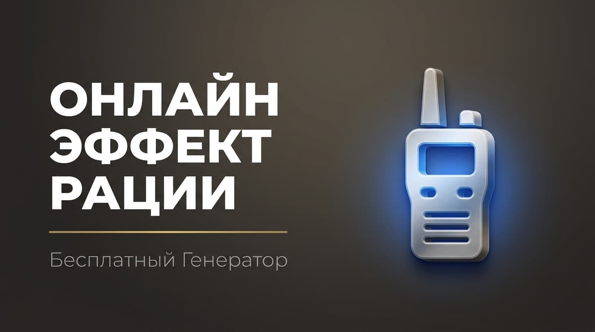 Сделать эффект рации онлайн