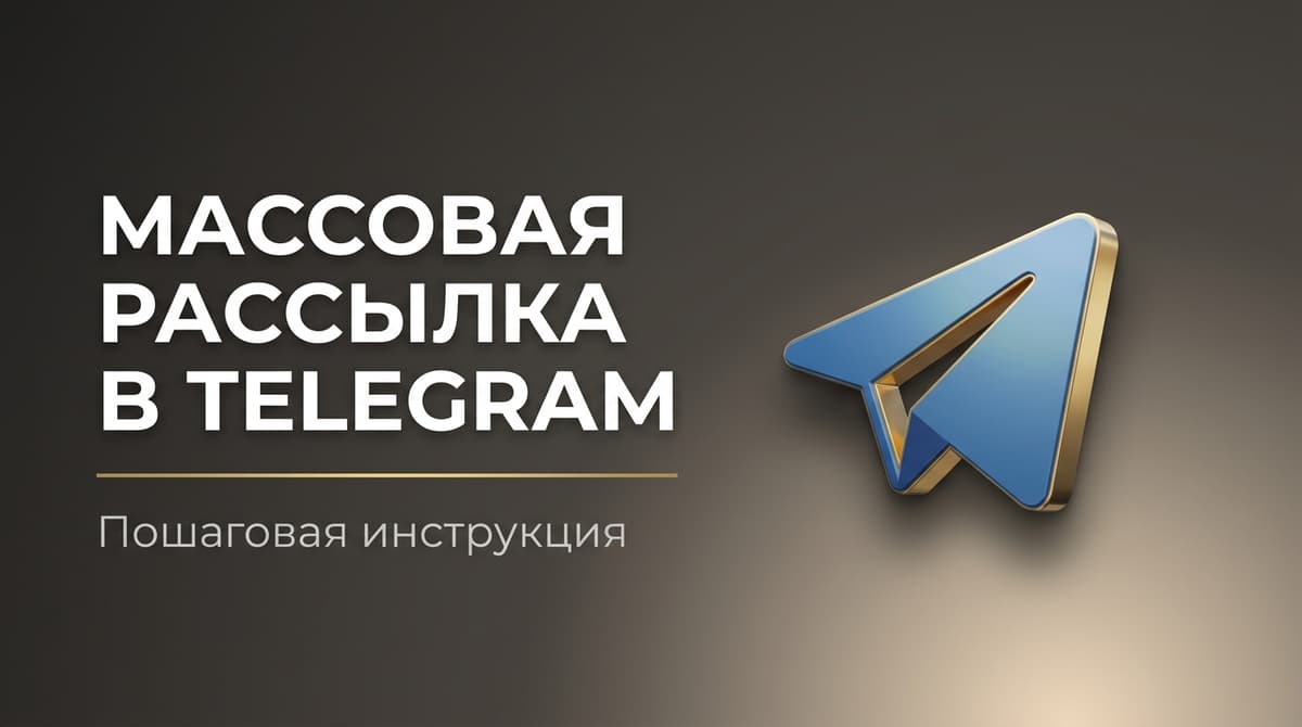 Сделать рассылку в телеграмме как массовую