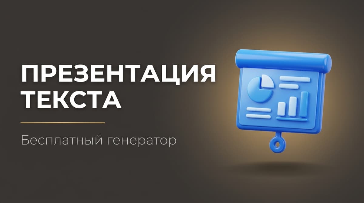 Сгенерировать презентацию по тексту онлайн бесплатно