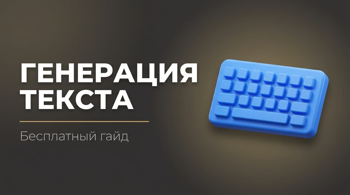 Сгенерировать текст с помощью ии бесплатно