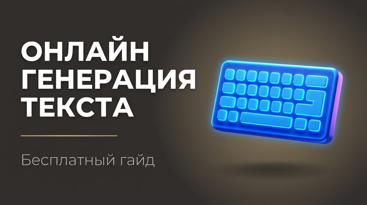 Сгенерировать текст с помощью нейросети онлайн