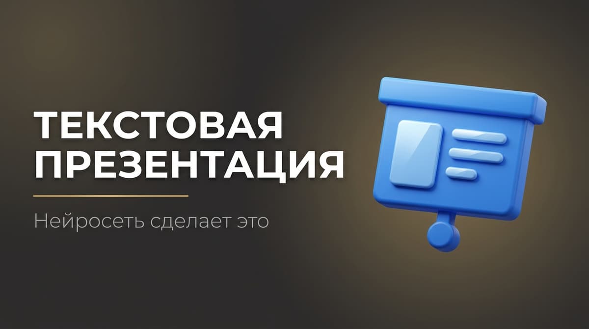 Составить презентацию по тексту нейросеть сделать