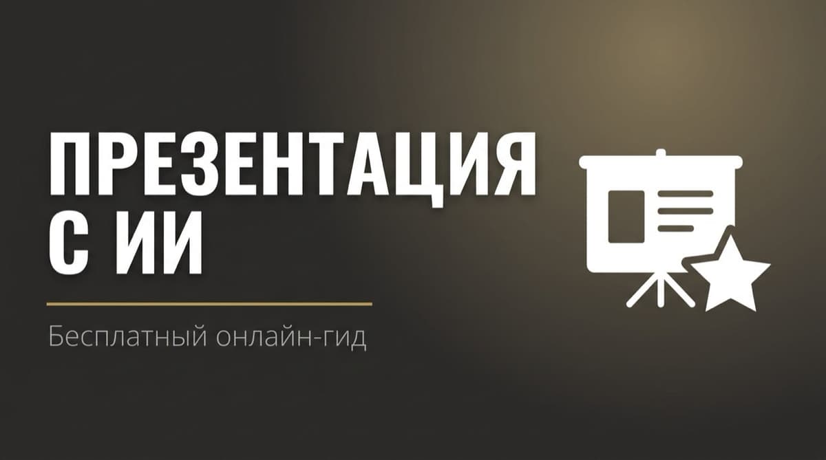 Создать презентацию с помощью ии онлайн бесплатно
