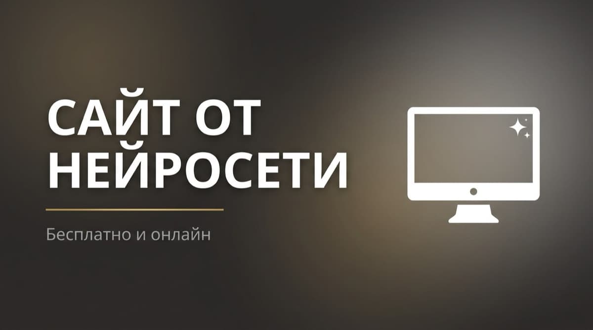 Создать сайт нейросеть бесплатно онлайн