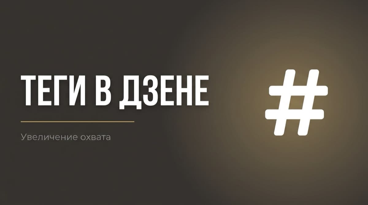 Теги в дзене