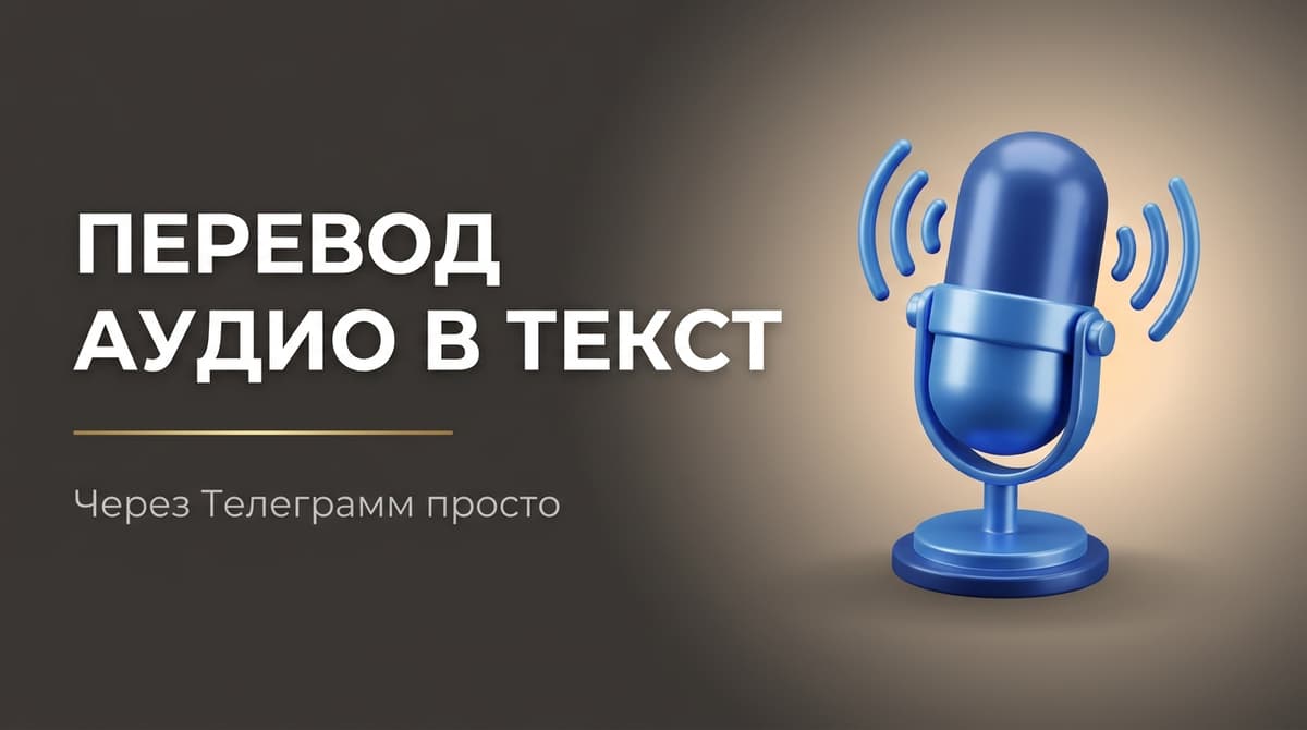 Телеграмм перевод аудио в текст