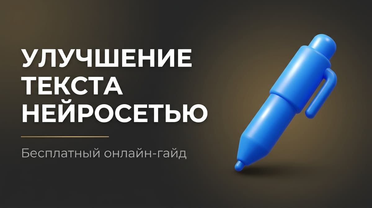 Улучшение текста с помощью нейросети онлайн бесплатно