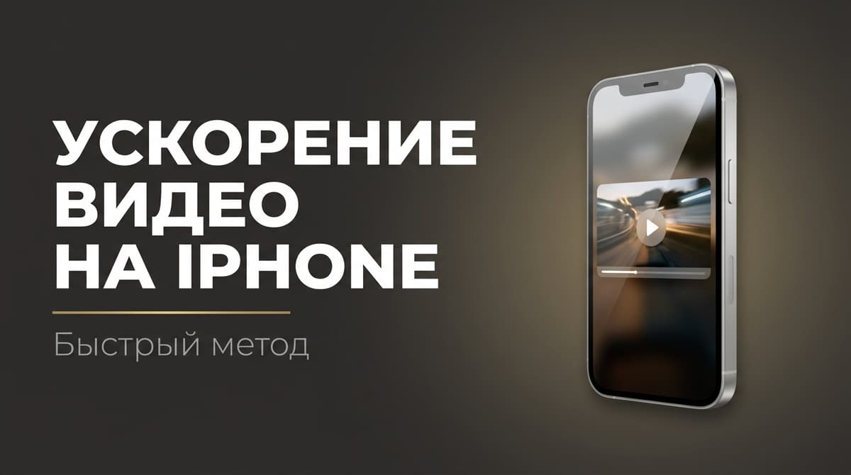 Ускорить видео айфон
