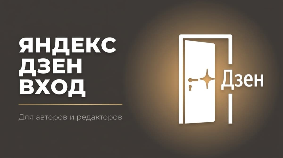 Вход в Яндекс Дзен для авторов редактор