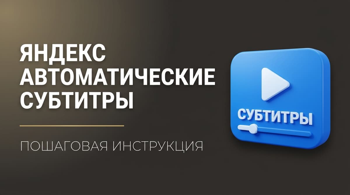 Яндекс автоматические субтитры