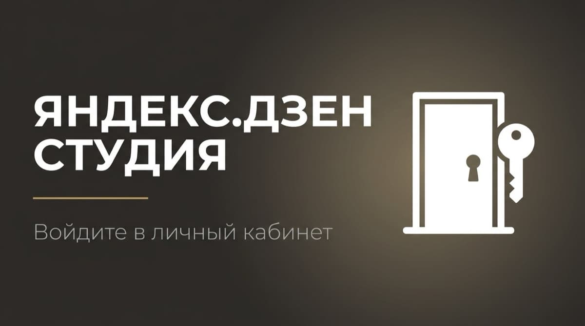 Яндекс дзен студия вход в личный кабинет