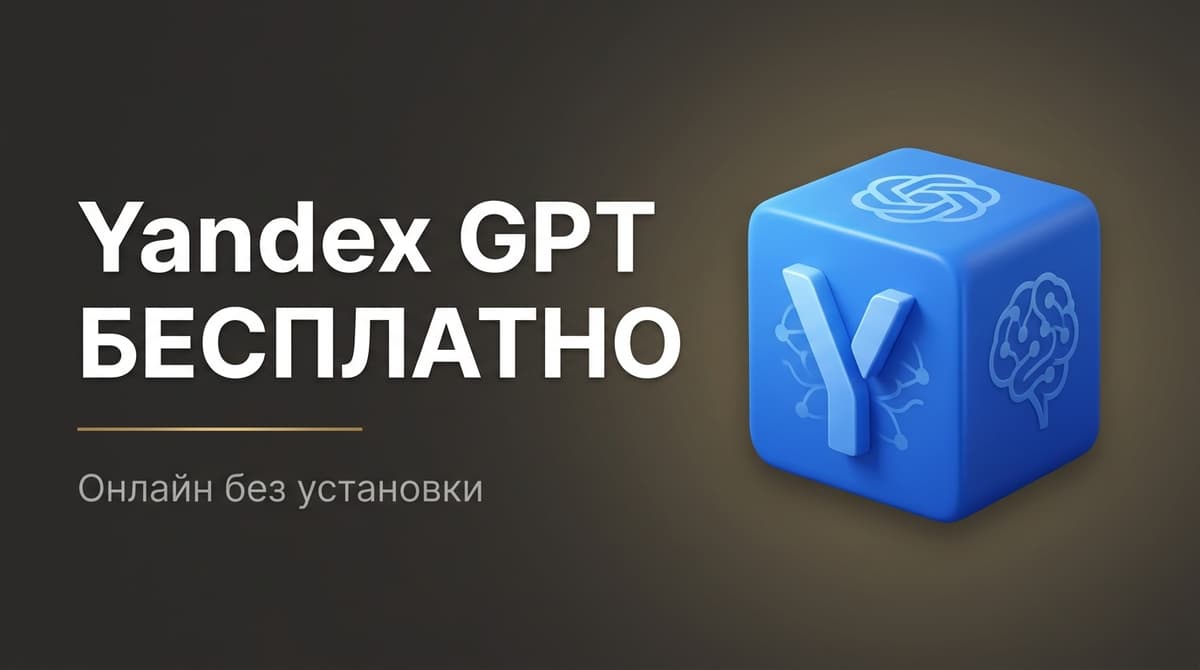 Yandexgpt нейросеть онлайн бесплатно установить