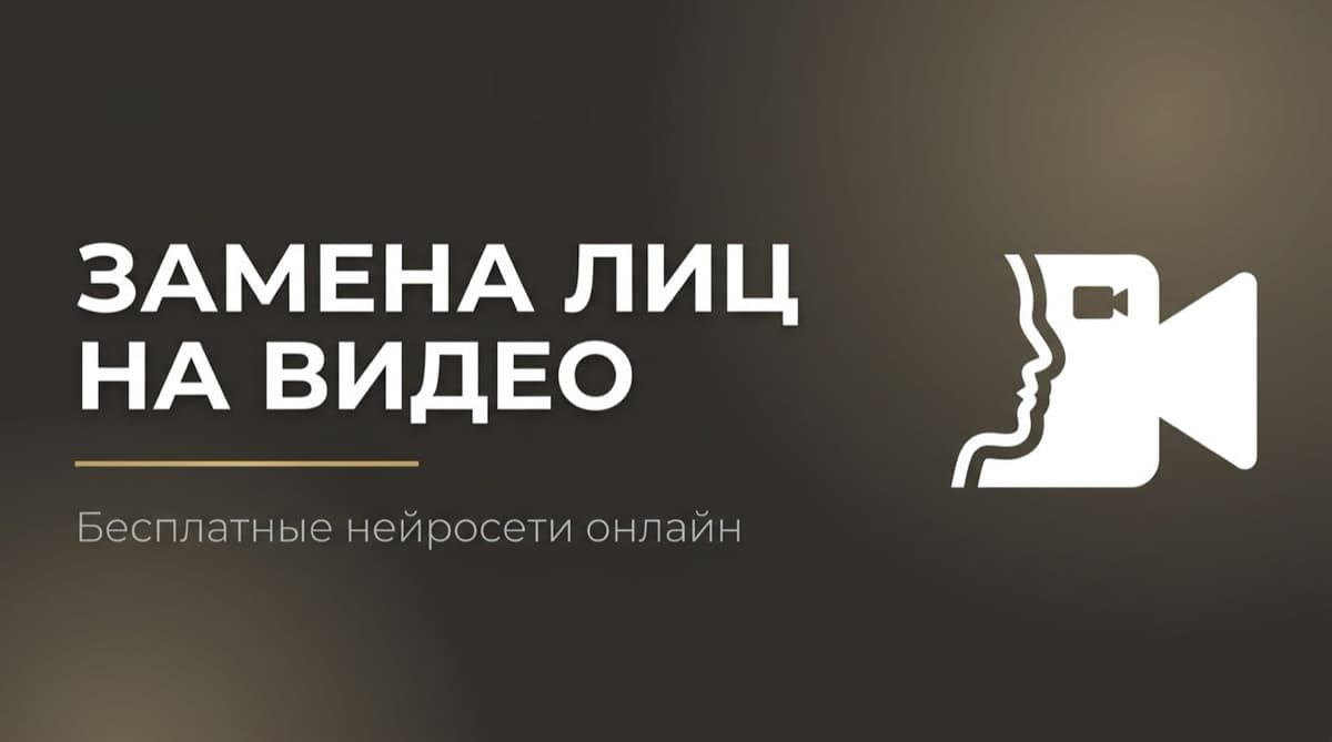 Замена лица на видео нейросеть онлайн бесплатно