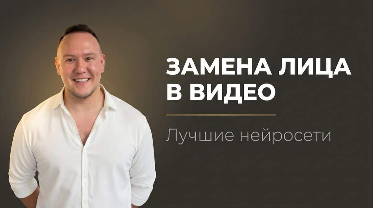 Замена лица нейросеть видео