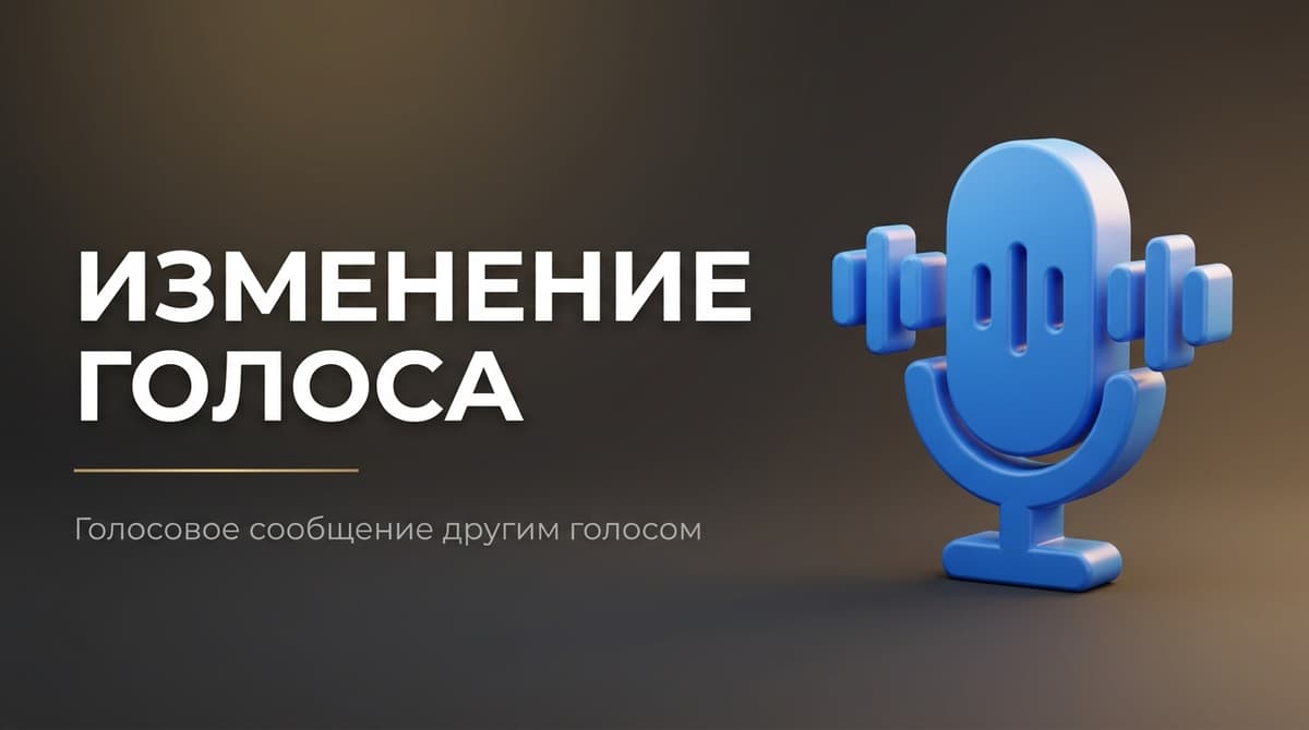 Записать голосовое другим голосом
