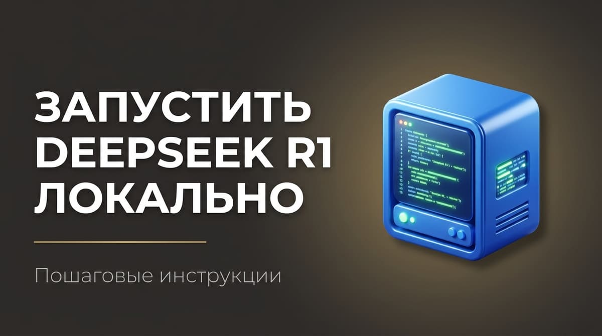 Запуск deepseek r1 локально