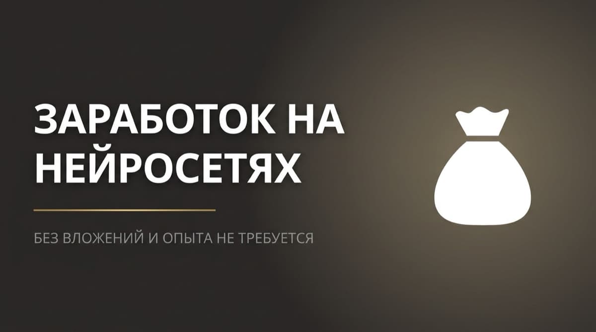 Заработок на нейросетях без вложений