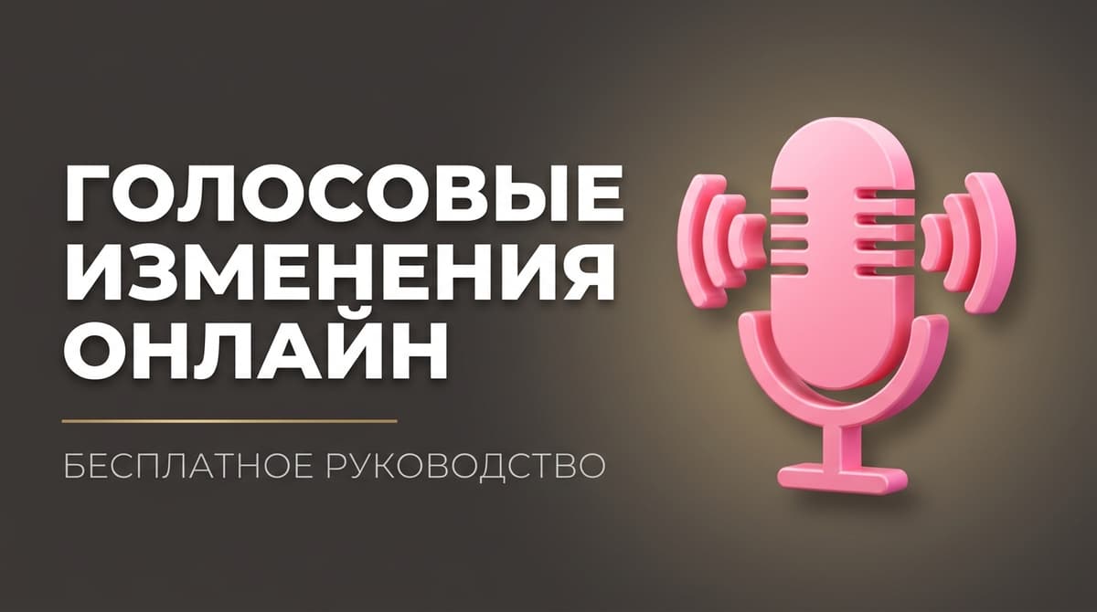 Женский голос в мужской онлайн преобразовать