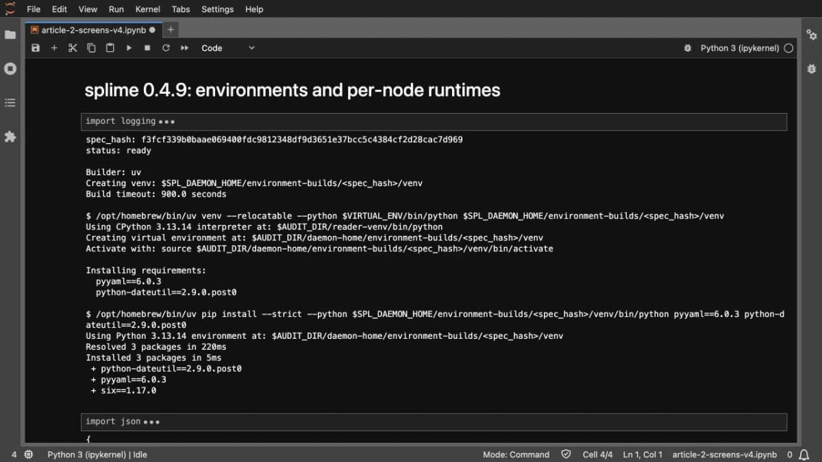 splime 0.4.9: как установить зависимости в Python без Docker и конфликтов пакетов