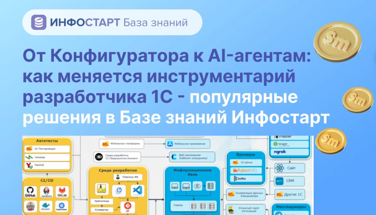 AI-агенты заменяют Конфигуратор: 1С-разработка без ручных операций уже работает