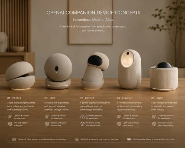 Устройства OpenAI получат камеру и будут наблюдать за домом: продажи с 2027 года