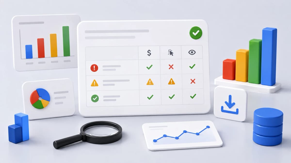 Google Ads проверит данные импорта за вас: пробелы в метриках видны до отчёта