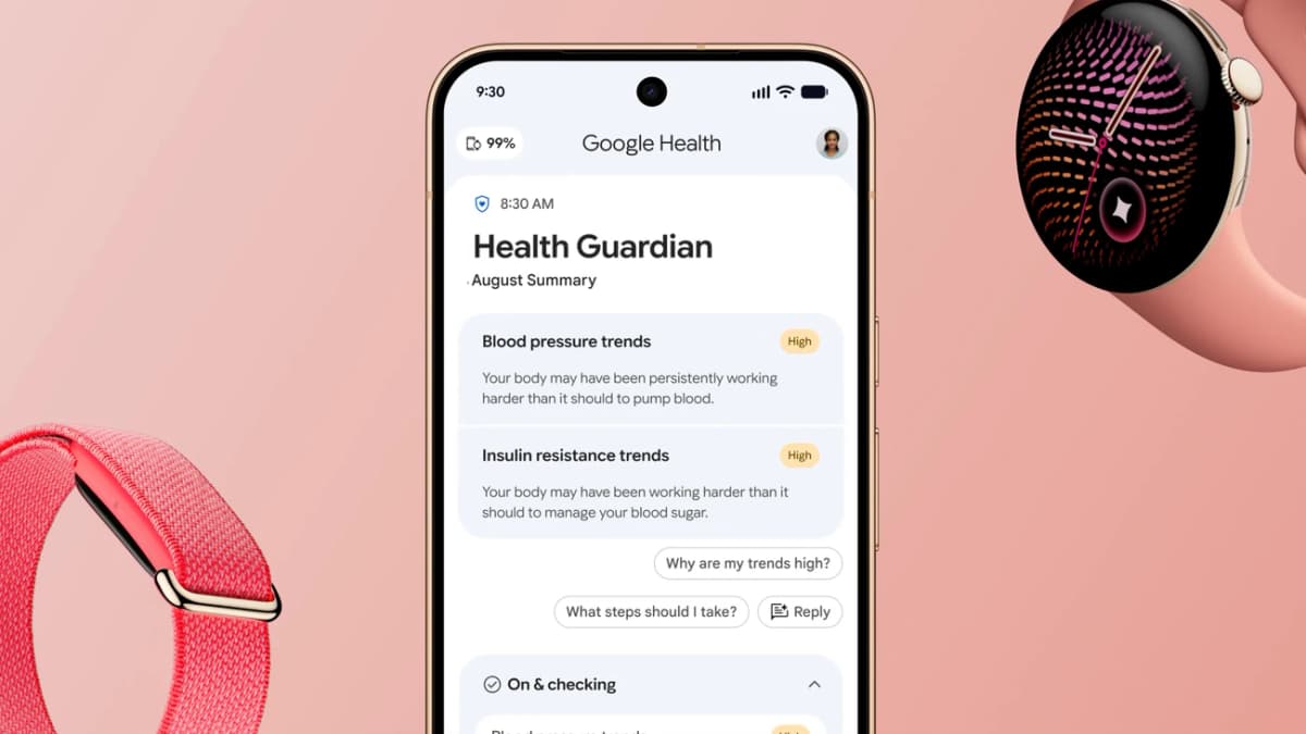 Google Health Guardian: умный мониторинг здоровья можно скачать на Pixel Watch и Fitbit Air