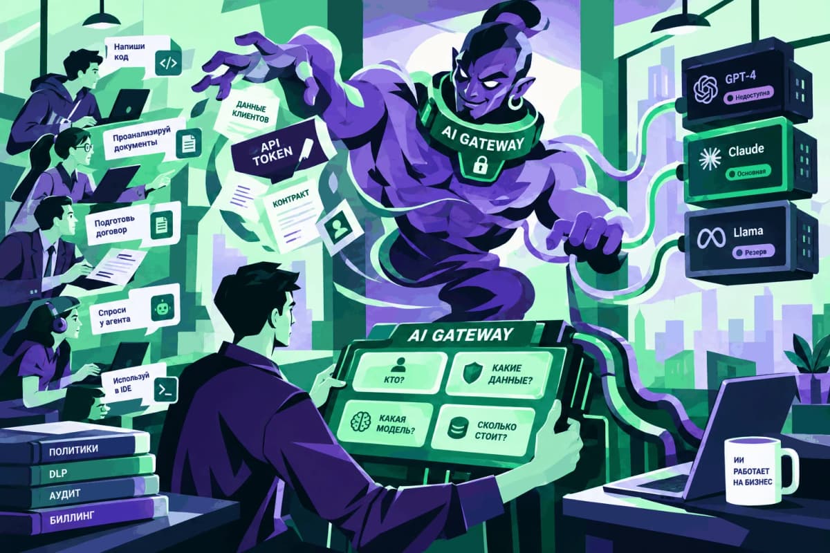 API-шлюз для AI в компании: как не слить данные и не попасть на штраф от 20 млн ₽