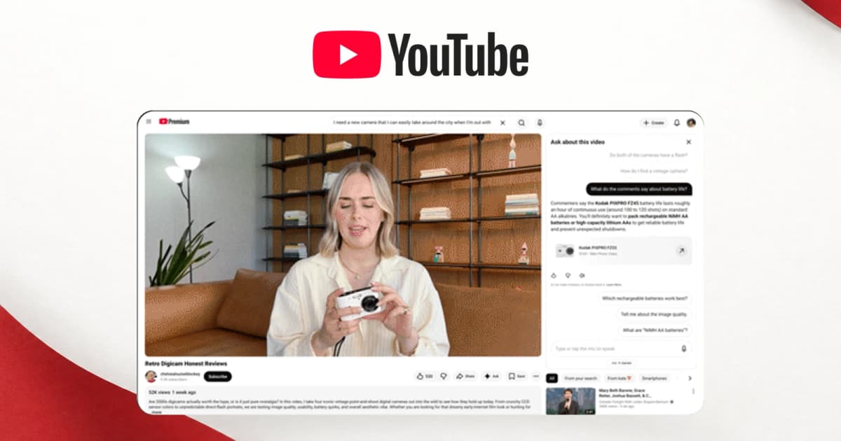 YouTube Shopping AI превращает видеообзоры в витрину: 140 млн уже пользуются поиском