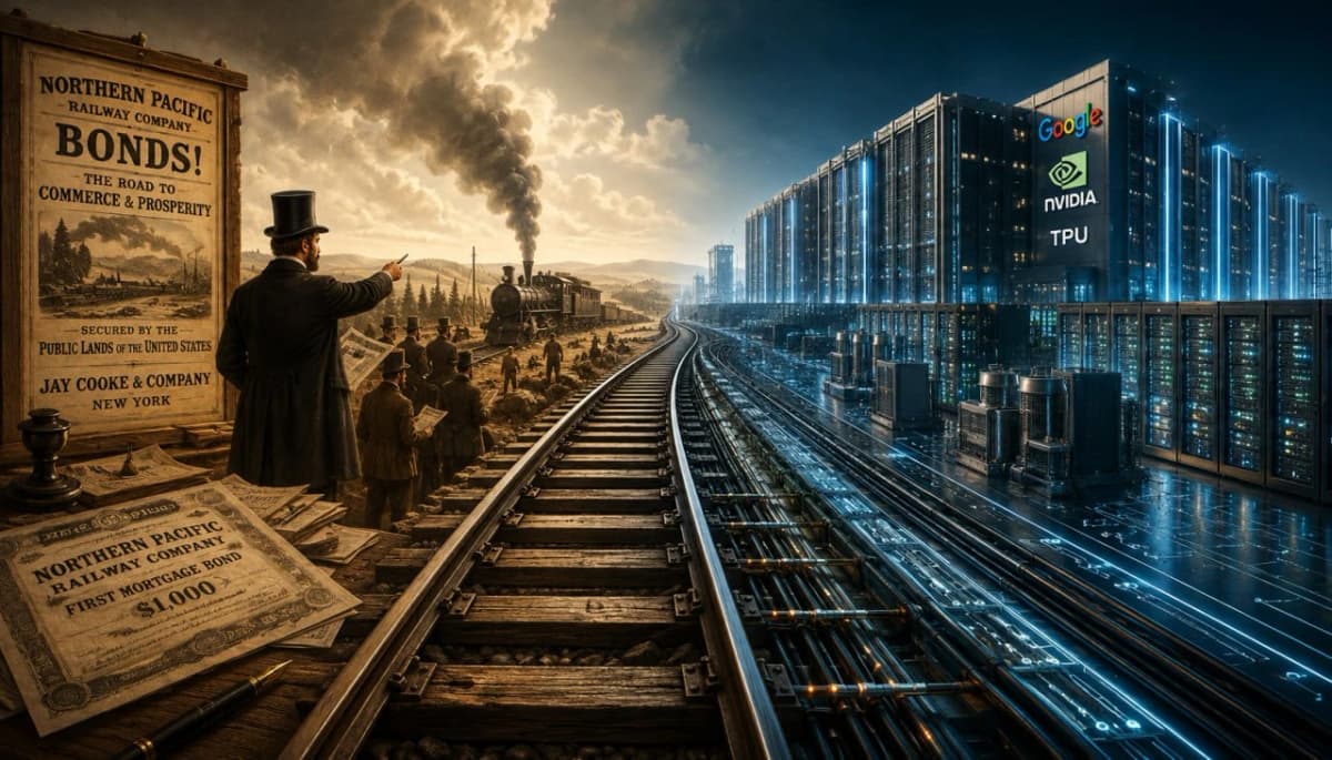Nvidia drivers ИИ-бума: $194 млрд заёмных денег повторяют сценарий краха 1873 года