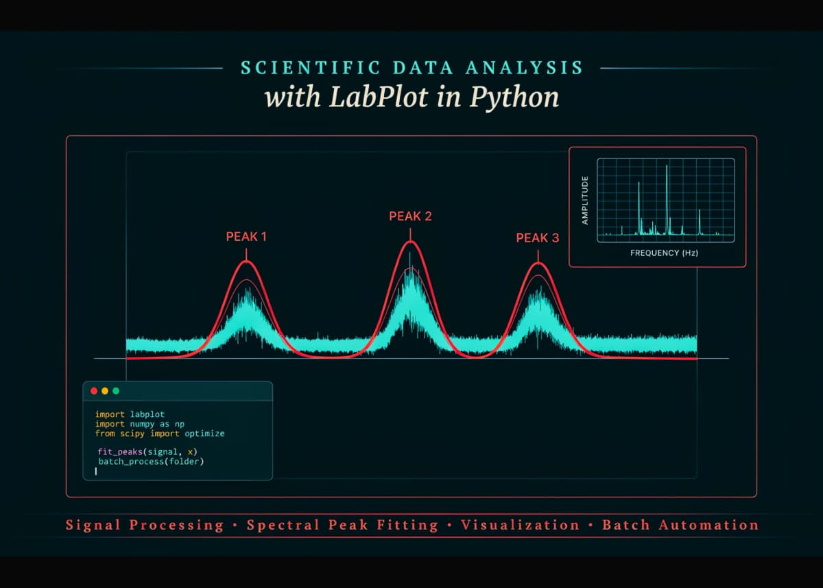 LabPlot на Python: пакетная обработка спектров без ручной возни за 40 минут