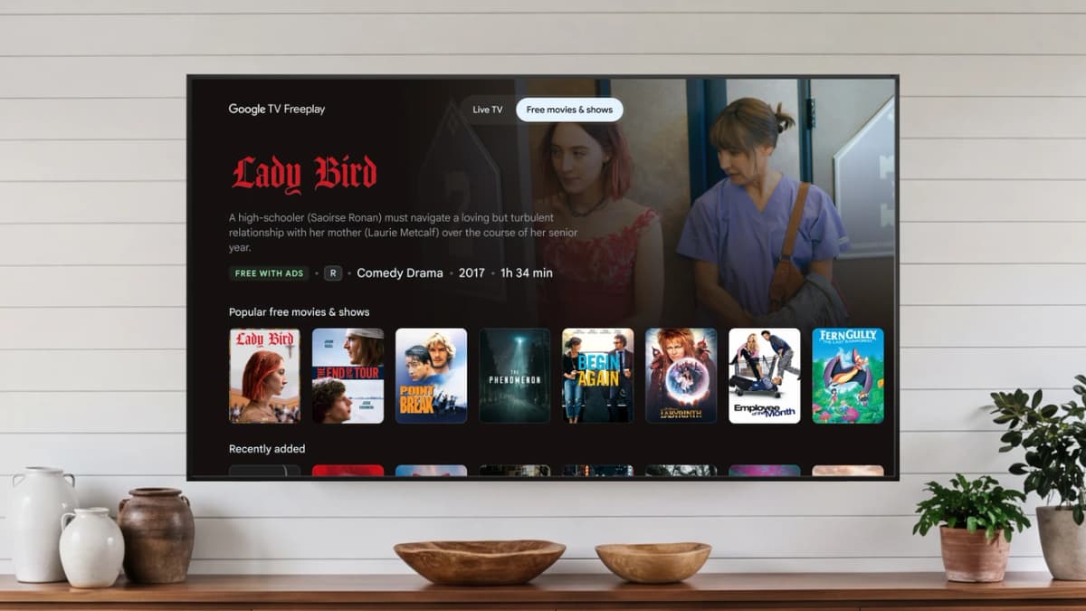 Google TV Freeplay добавил 10 000 фильмов по запросу: всё бесплатно и без подписки