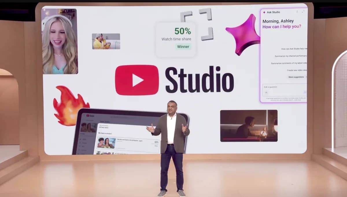 YouTube встроил ИИ для создателей в Studio: 40 млн тестов превью и автозамена обложек